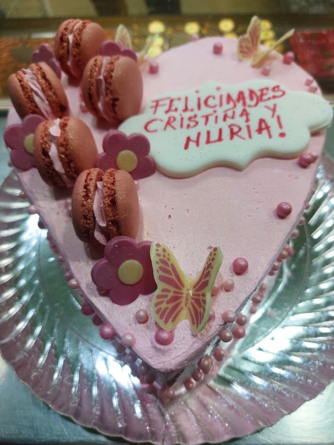 Tarta forma de corazon