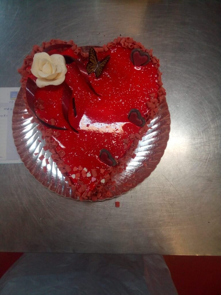 Mini tartas en forma de corazón para San Valentín