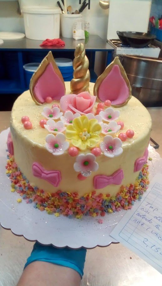 tarta para bautizo de niña 1 piso